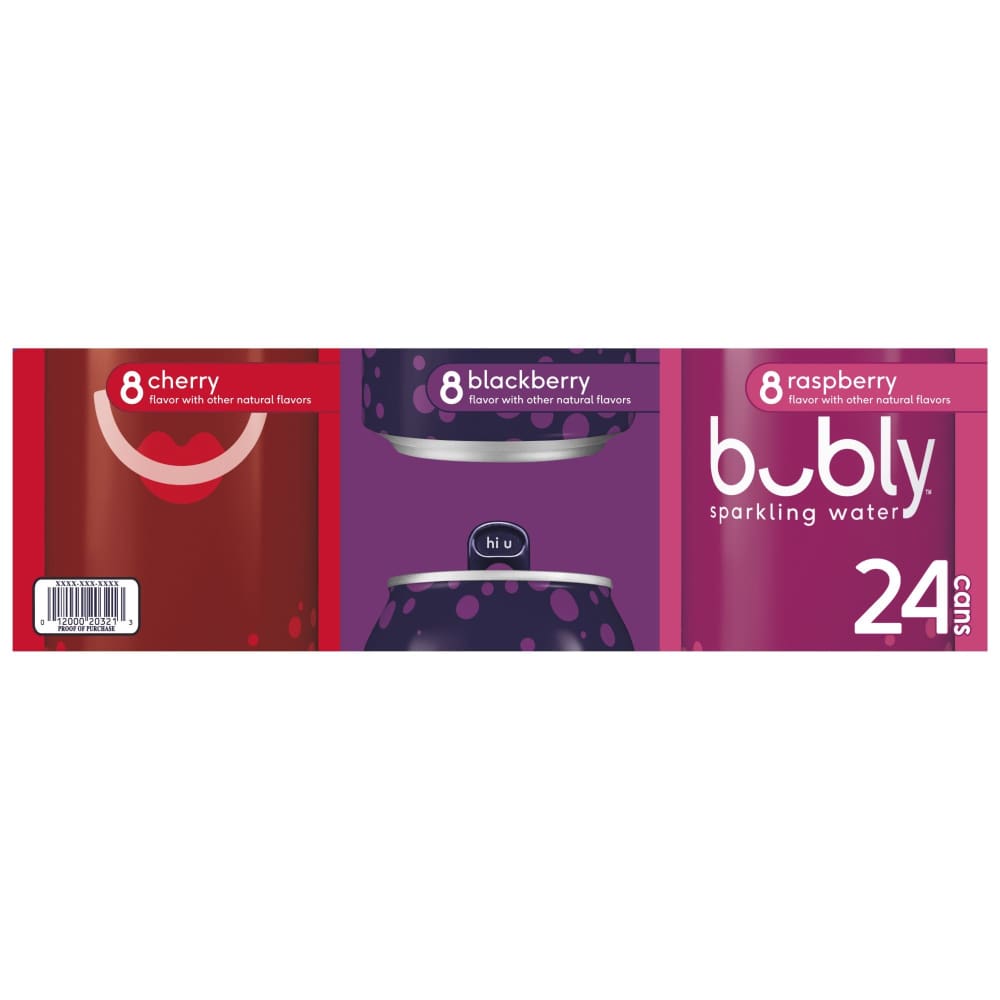 Bubly Sparkling Water Variety Pack 24 pk./12 oz. - Bubly