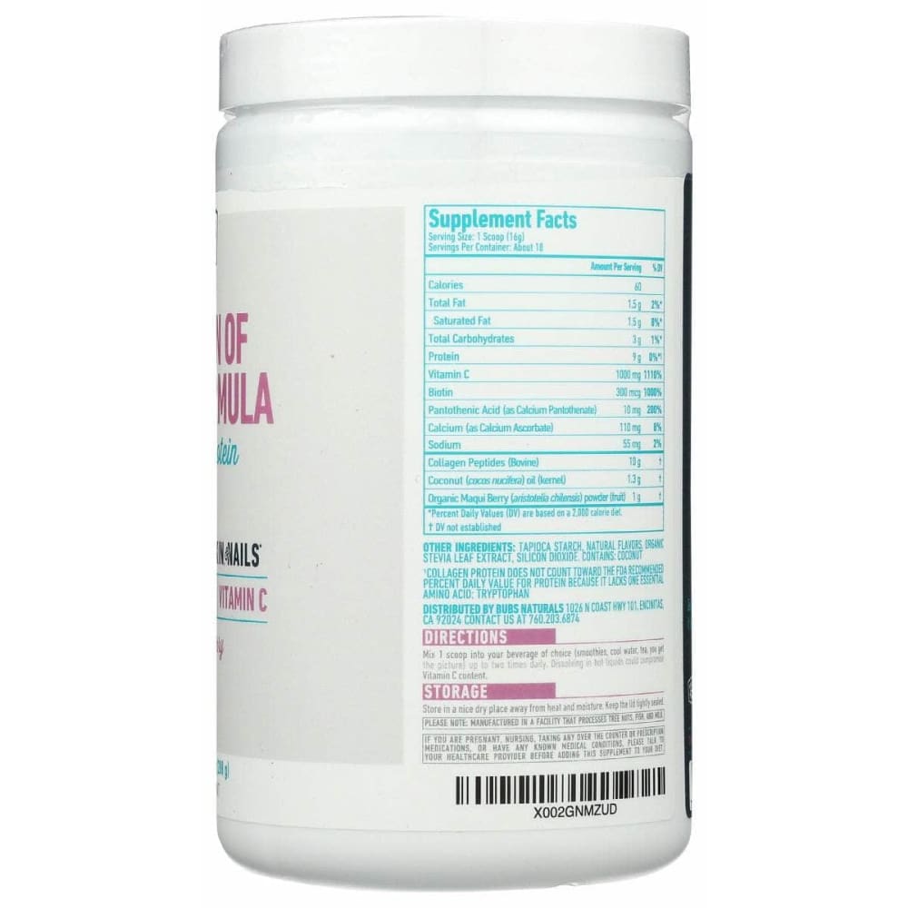 BUBS NATURALS Vitamins & Supplements > Miscellaneous Supplements BUBS NATURALS: Fountain Of Youth Powder, 10.16 oz