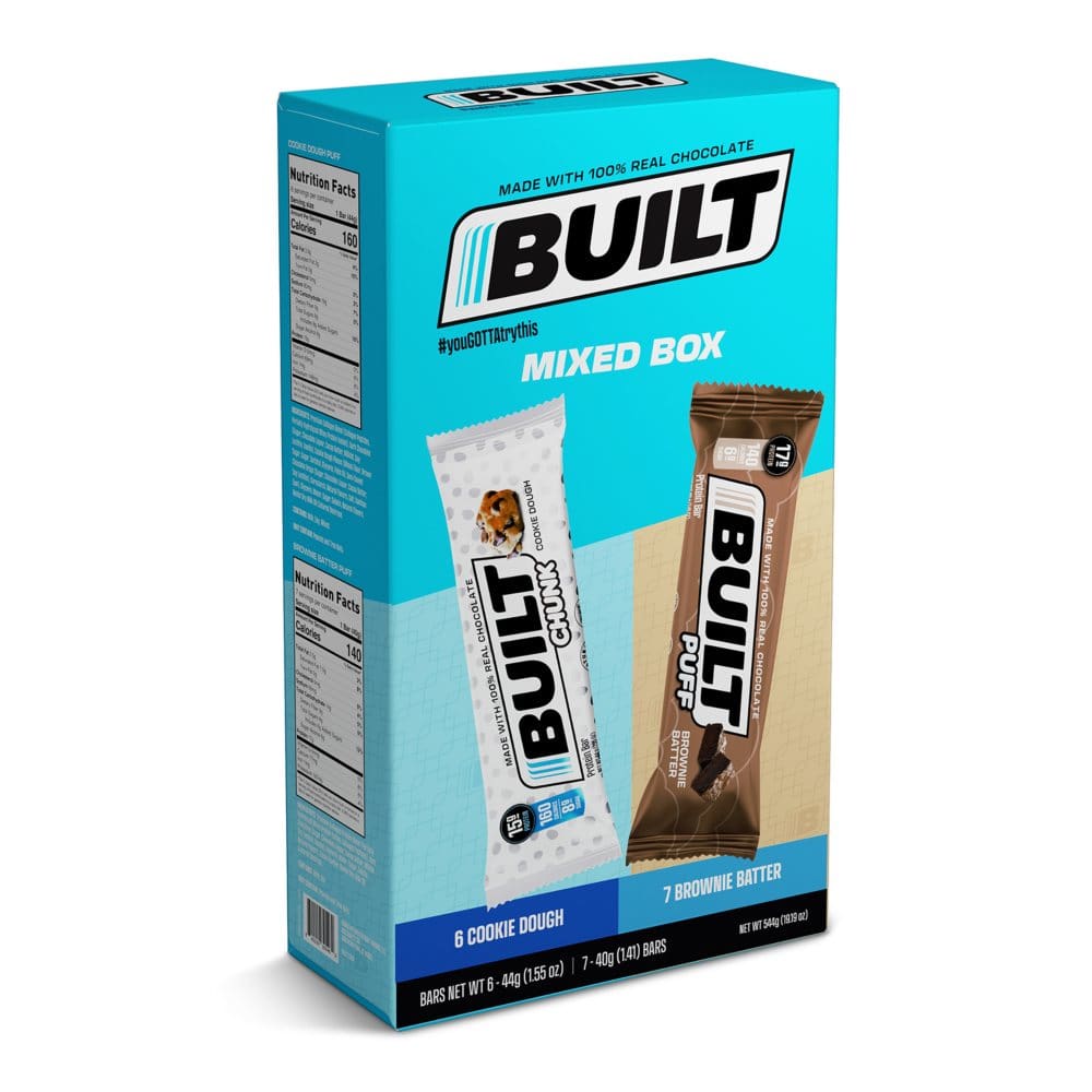 Built Bar Built Bar Puff & Chunk Protein Bars, Variety Pack (13 ct.) | ShelHealth