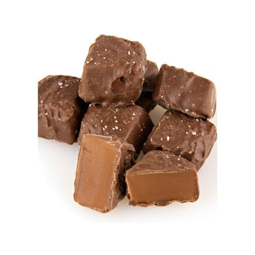 Bulk Foods Inc. Milk Chocolate Vanilla Caramels with Sea Salt 5lb - Candy/Chocolate Coated - Bulk Foods Inc.
