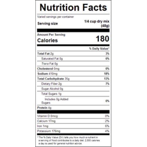 Bulk Foods Inc. Natural Cajun Rice & Red Beans 5lb (Case of 3) - Pasta & Grain/Bulk Rice - Bulk Foods Inc.