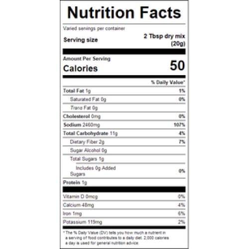Bulk Foods Inc. Natural Chive and Onion Dip Mix 5lb - Baking/Mixes - Bulk Foods Inc.