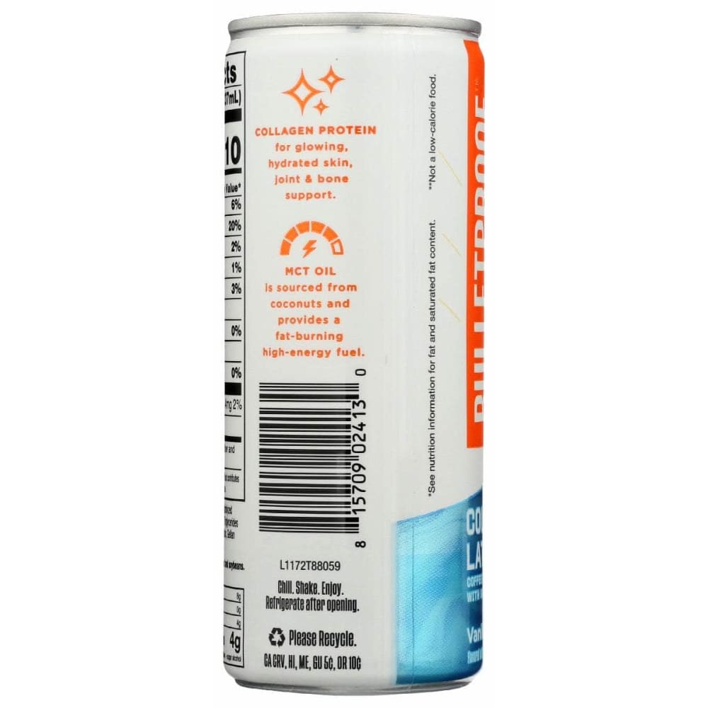 BULLETPROOF Bulletproof Coffee Rtd Cld Brw Vnla, 8 Fo