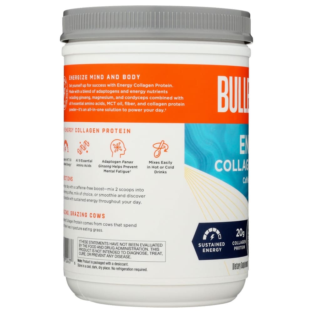 BULLETPROOF: Energy Collagen Protein Vanilla Bean 12.7 oz - Vitamins & Supplements > Protein Supplements & Meal Replacements - BULLETPROOF