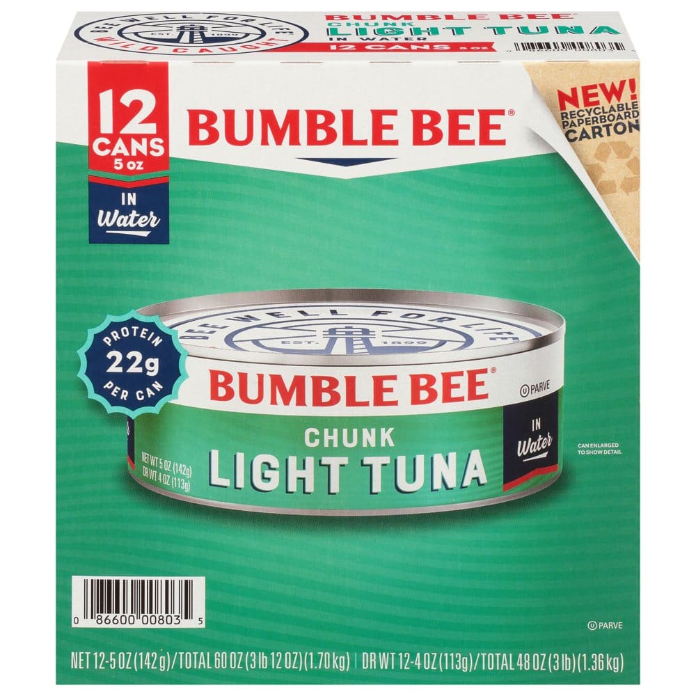 Bumble Bee Chunk Light Tuna in Water (5 oz. 12 ct.) (Pack of 2) - Canned Foods & Goods - Bumble