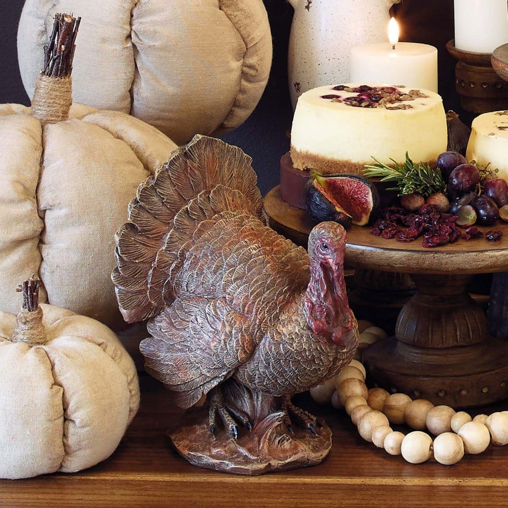 burton + BURTON Set of 2 Brown Turkeys - Fall Decor - ShelHealth