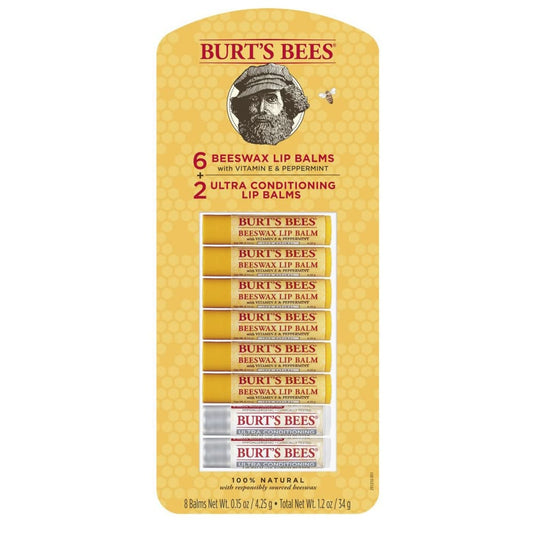 Burts Bees Lip Balm Variety Pack 8 pk. - Burts