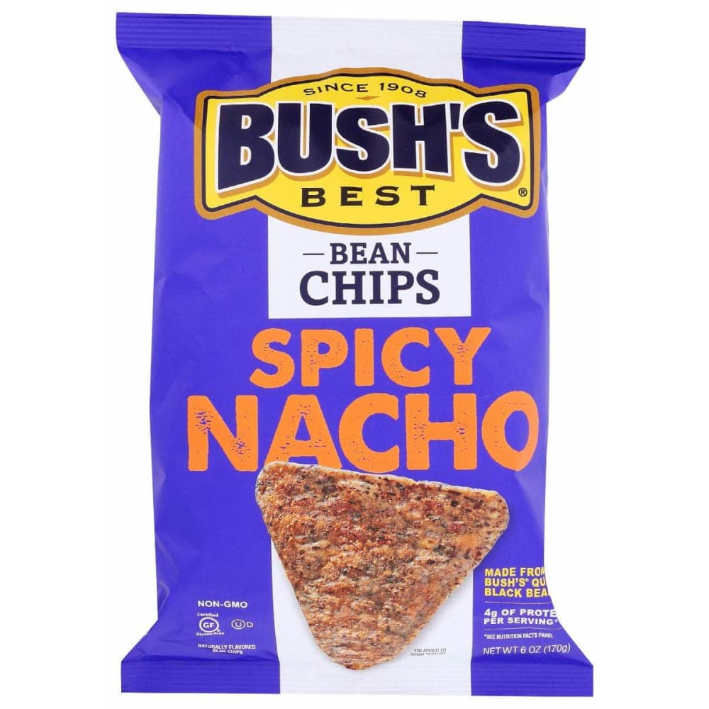 BUSHS BEST Grocery > Snacks > Chips > Snacks Other BUSHS BEST: Chips Spicy Nacho Bean, 6 oz
