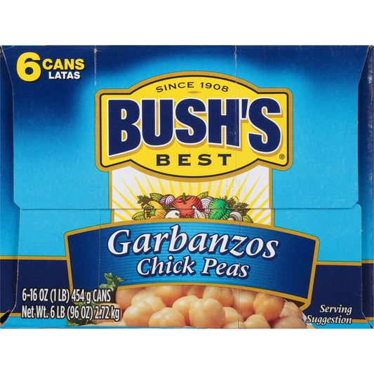 Bush’s Best Fancy Garbanzo Beans (16 oz. 6 pk.) - Canned Foods & Goods - Bush’s Best