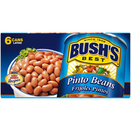 Bush’s Pinto Beans (16 oz. 6 pk.) (Pack of 2) - Canned Foods & Goods - Bush’s