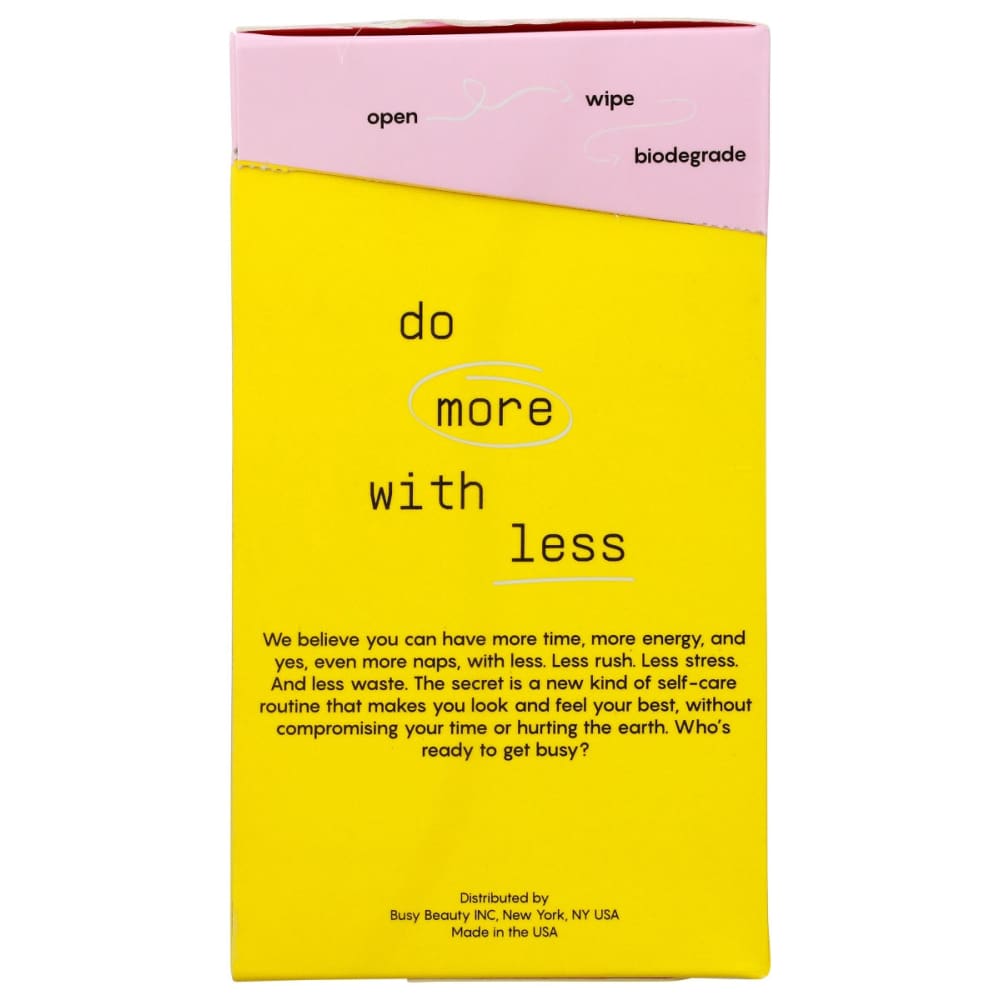 BUSY CO: Wipes Face Glow 15 pc - Beauty & Body Care > Skin Care > Facial Cleansers & Exfoliants - BUSY