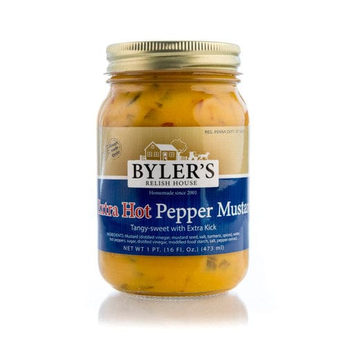 Byler’s Relish House Extra Hot Pepper Mustard 16oz (Case of 12) - Misc/Misc Bulk Foods - Byler’s Relish House