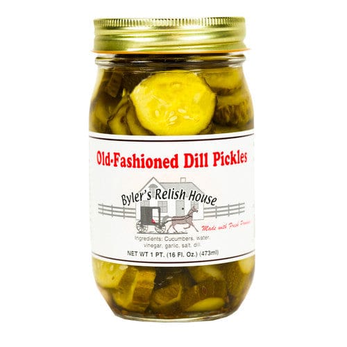Byler’s Relish House Old Fashioned Dill Pickles 16oz (Case of 12) - Misc/Misc Bulk Foods - Byler’s Relish House