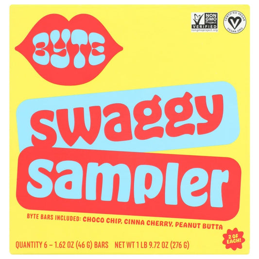 BYTE BARS: Swaggy Sampler Bars 9.72 oz (Pack of 2) - Grocery > Nutritional Bars - BYTE BARS