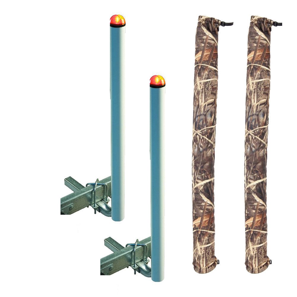C.E. Smith 60 Post Guide-On w/ L.E.D. Posts & FREE Camo Wet Lands Post Guide-On Pads - Trailering | Guide-Ons - C.E. Smith