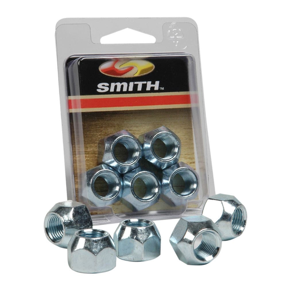 C.E. Smith Package Wheel Nuts 1/ 2 - 20 - 5 Pieces - Zinc (Pack of 5) - Trailering | Rollers & Brackets - C.E. Smith