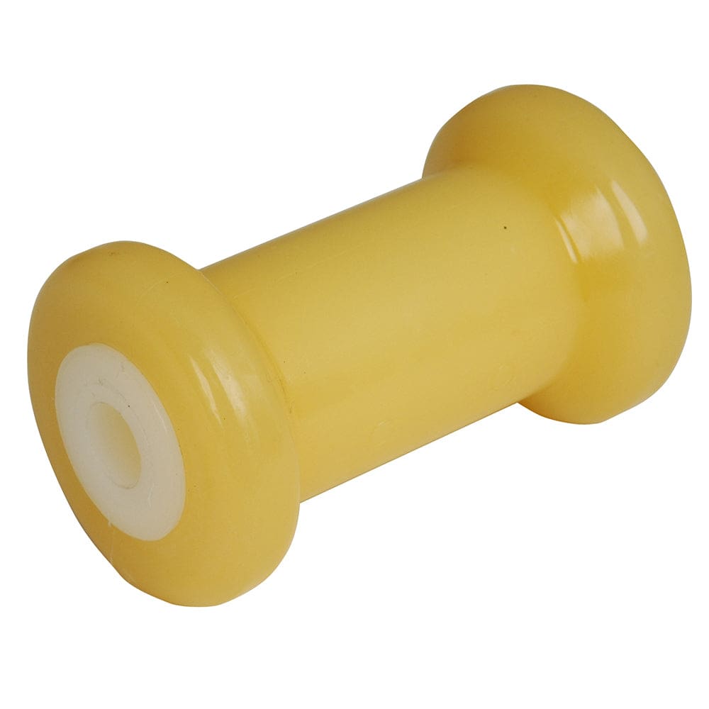 C.E. Smith Spool Roller 5 - 5/ 8 ID - Gold TPR w/ Bushing White Solid (Pack of 2) - Trailering | Rollers & Brackets - C.E. Smith