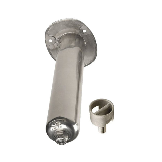 C.E. Smith Stainless Steel Flush Mount Rod Holder - 15 Degree - Hunting & Fishing | Rod Holders - C.E. Smith