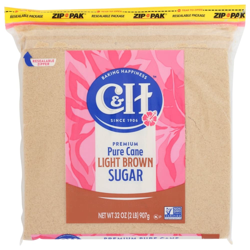 C & H: Sugar Light Brown Pc 2 LB (Pack of 5) - Grocery > Cooking & Baking > Sugars & Sweeteners - C & H