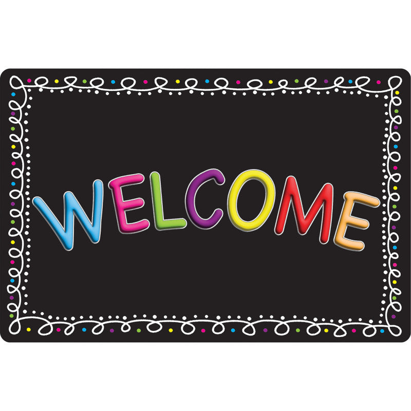 Welcome Mat Chalk Loops 15.5 X 23.5In (Pack of 3)