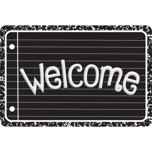 Welcome Mat Lined Composition 15.5 X 23.5In (Pack of 2)