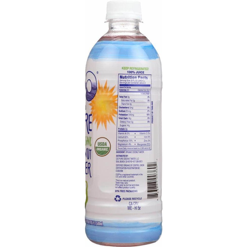 C2O C20 Organic Coconut Water, 16.9 fl oz