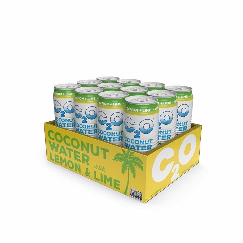 C2O Coconut Water Lemon Lime, 17.5 Fo (Case of 5) ShelHealth