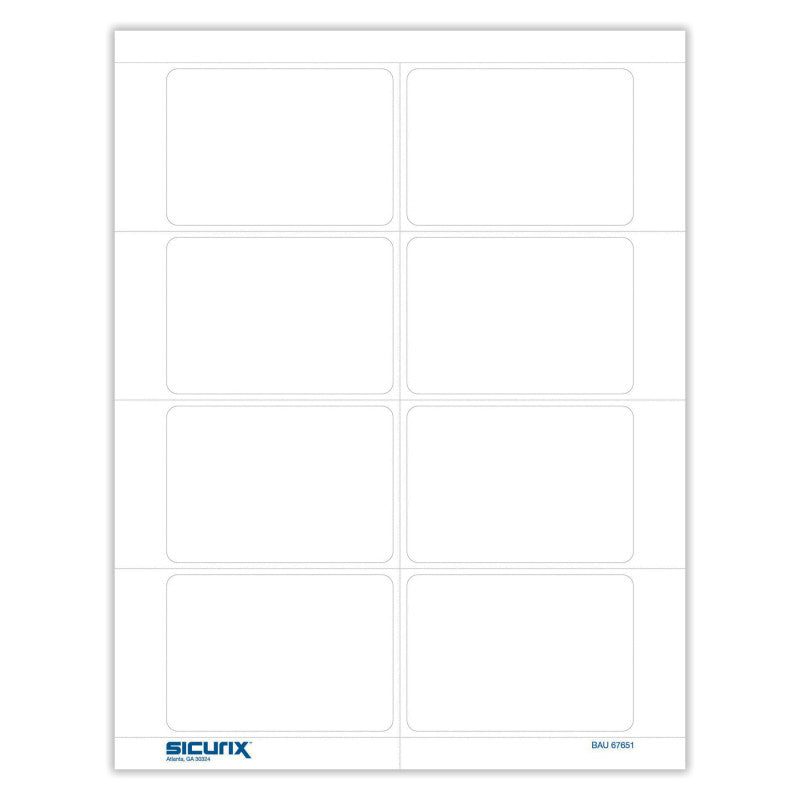 Adhesive Badge Printer White 200/Pk