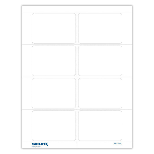 Adhesive Badge Printer White 200/Pk