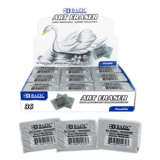 Kneadable Art Eraser Pack Of 36 (Pack of 2)
