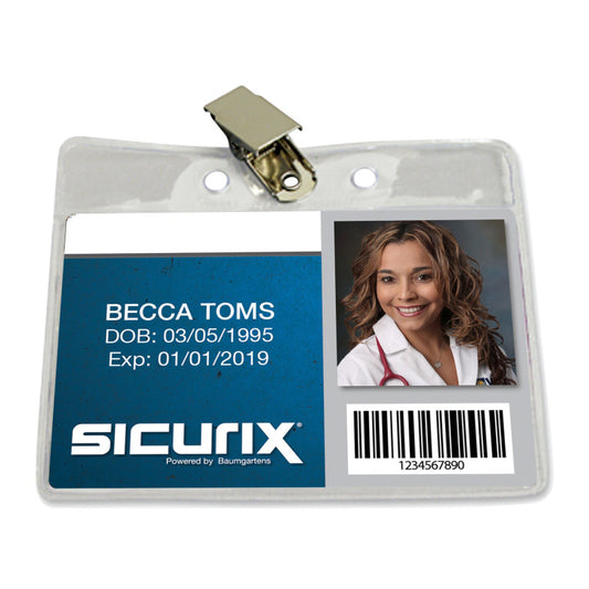 Id Holder with Clip Hor 2.5X3.5 50/Pk