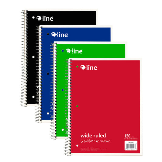 3 Sub Notebook Wide Ruled Assorted (Pack of 8)