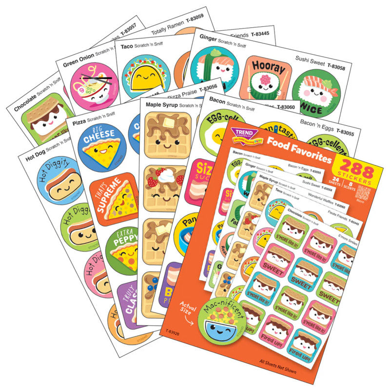 Food Favorites Stinky Stickers Pack (Pack of 3)