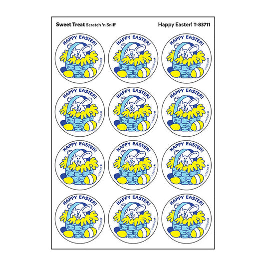 Stinky Stickers Sweet Treat Scent Happy Easter (Pack of 12)