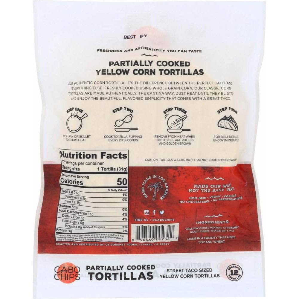 Cabo Chips Cabo Chips Tortillas Corn, 12.96 oz