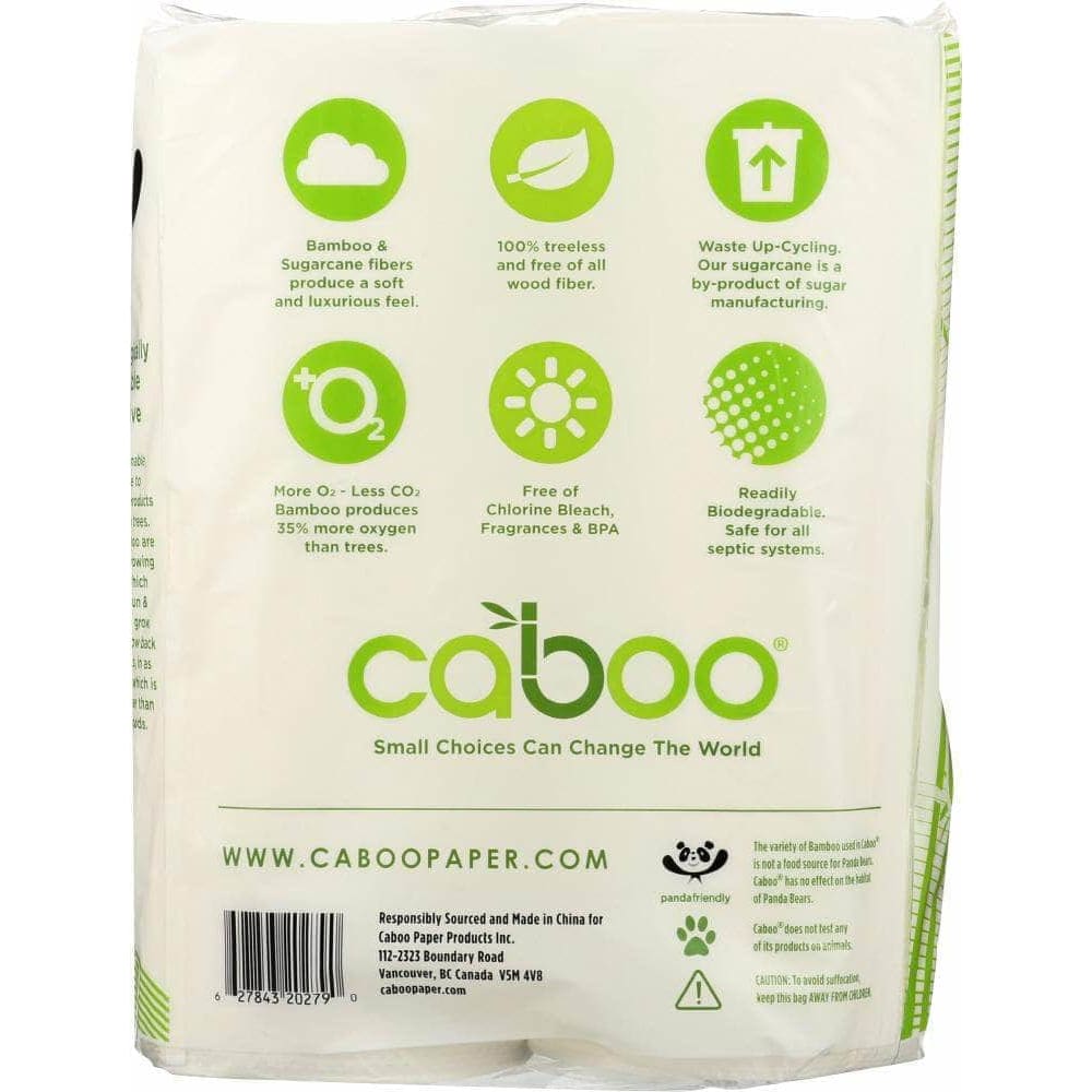 Caboo Caboo 2-Ply Paper Towels 115 Sheets, 2 Rolls