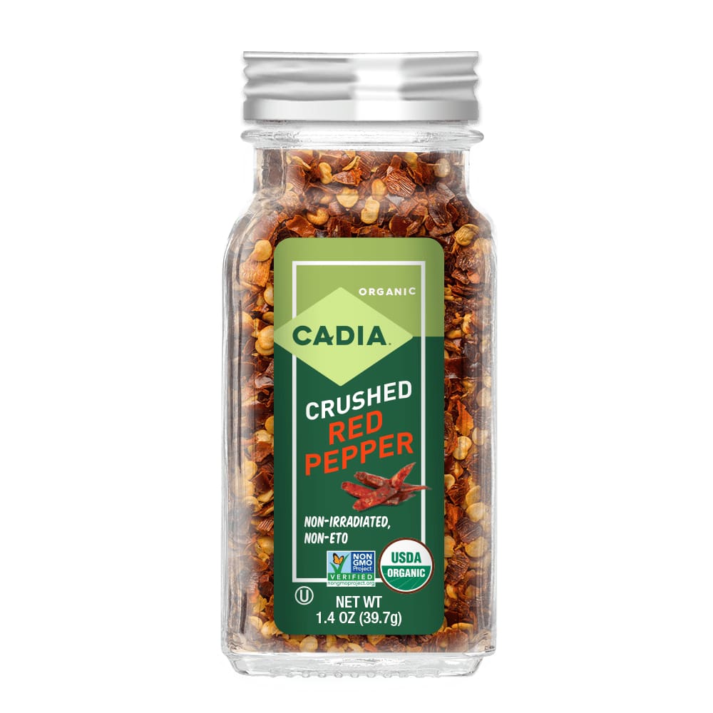 CADIA Grocery > Cooking & Baking > Extracts, Herbs & Spices CADIA: Pepper Red CHili Crsh Or, 1.4 oz
