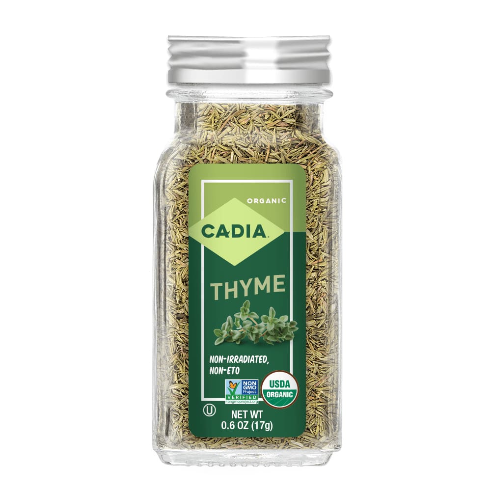 CADIA Grocery > Cooking & Baking > Extracts, Herbs & Spices CADIA: Thyme Leaves Org, 0.6 oz
