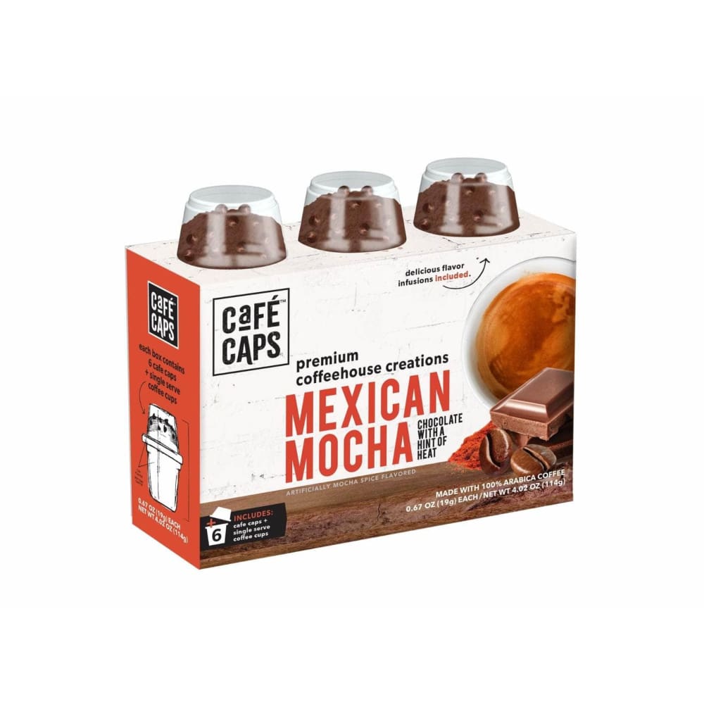 CAFE CAPS Grocery > Beverages > Coffee, Tea & Hot Cocoa CAFE CAPS Mexican Mocha Coffee, 6 cu