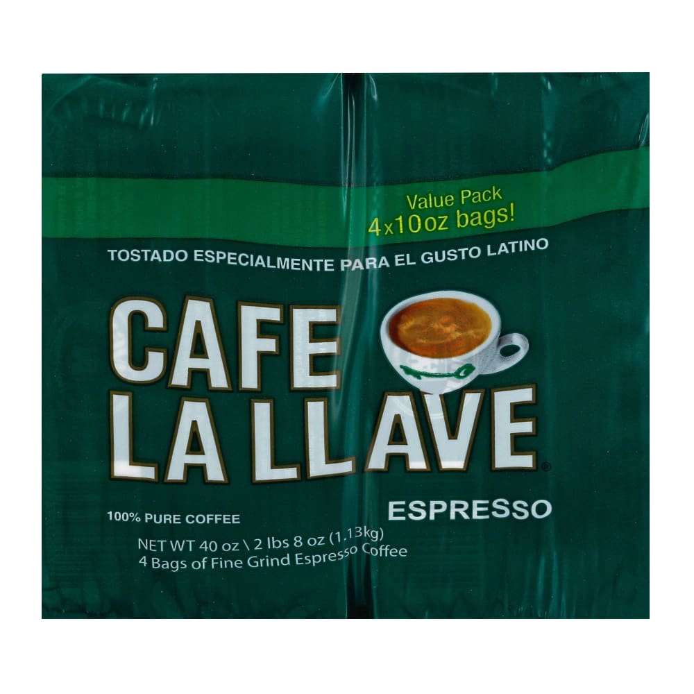 Cafe La Llave Espresso 4 pk./10 oz. - Home/Grocery Household & Pet/Coffee Tea & Creamer/Coffee/ - Unbranded