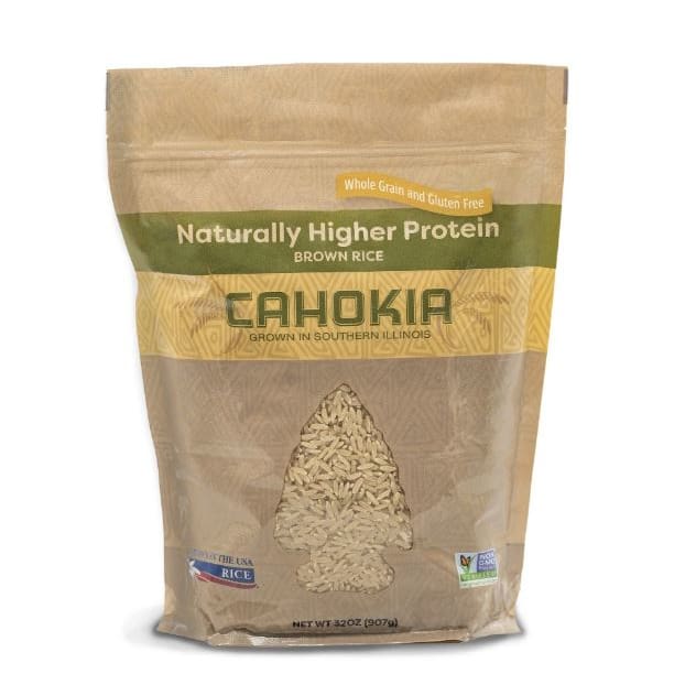 CAHOKIA RICE: Brown Rice 32 oz (Pack of 4) - CAHOKIA RICE