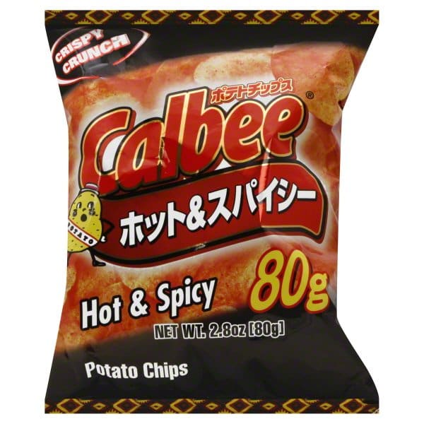 CALBEE: Hot And Spicy Potato Chips 2.8 oz (Pack of 6) - Grocery > Snacks > Chips - CALBEE