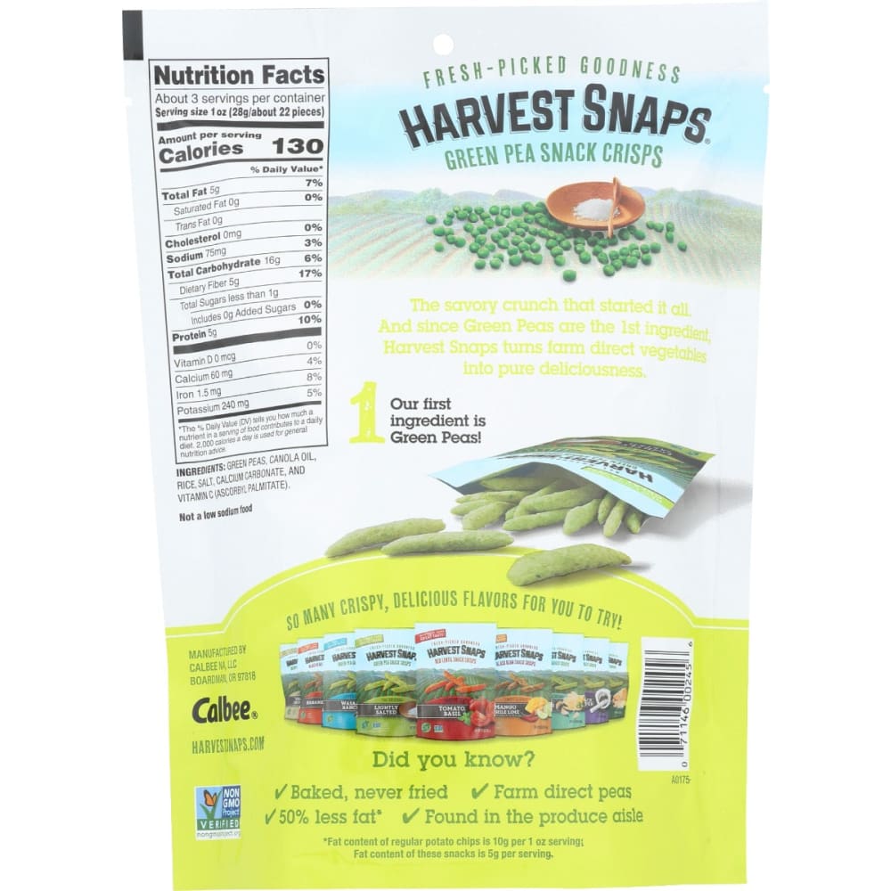 CALBEE: Snap Lghtly Sltd Hrvst 3.3 oz - Grocery > Snacks > Chips > Vegetable & Fruit Chips - Calbee