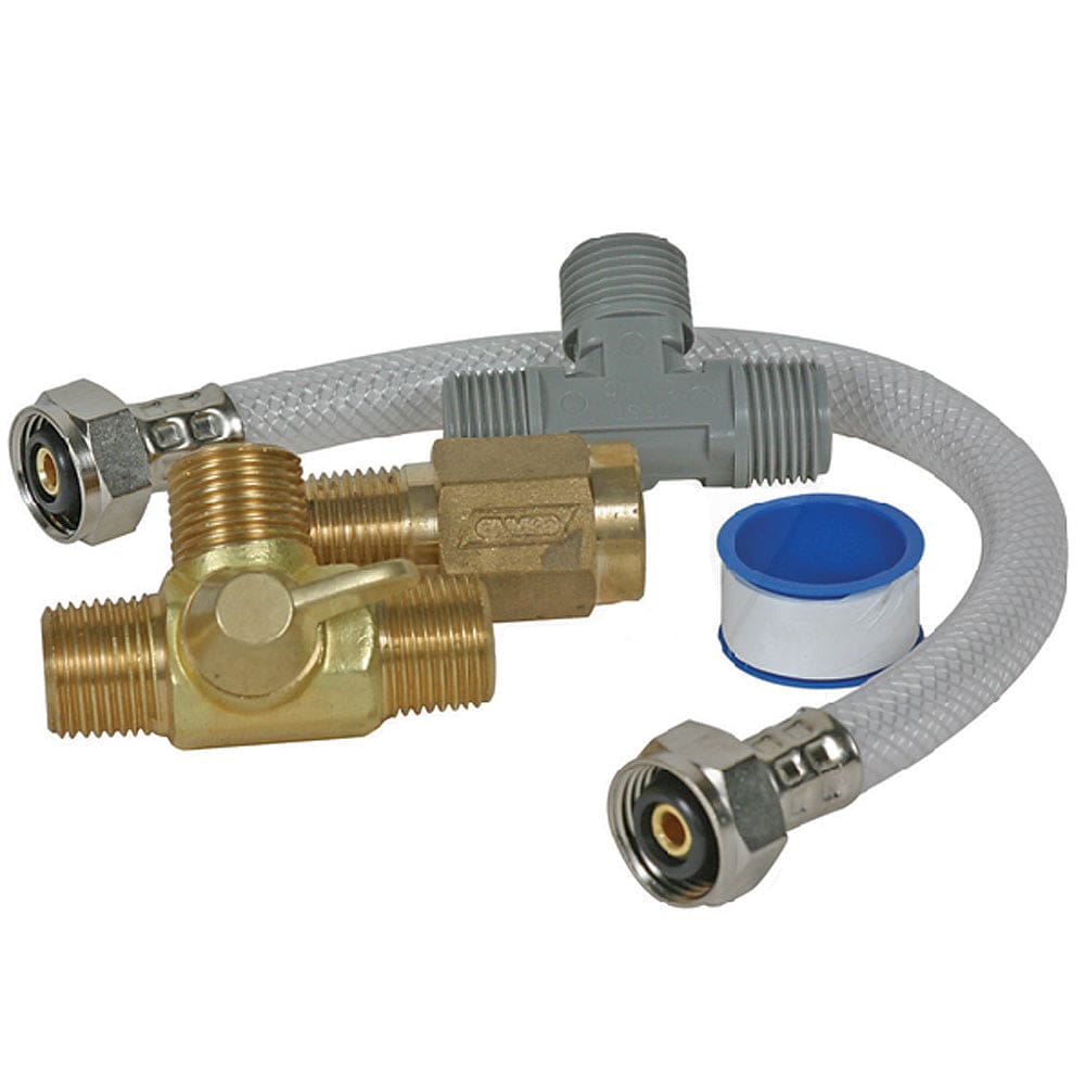 Camco Quick Turn Permanent Waterheater Bypass Kit - Marine Plumbing & Ventilation | Accessories,Winterizing | Water Flushing Systems - Camco
