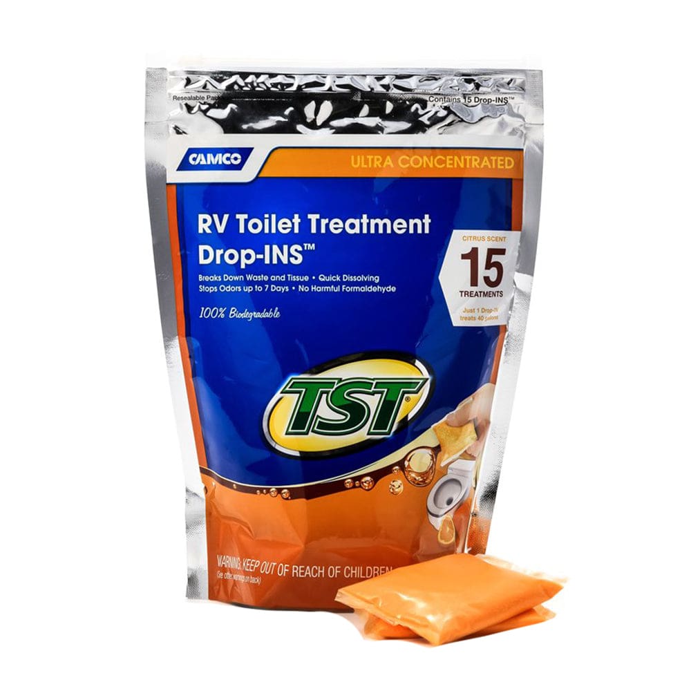 Camco TST Orange RV Toilet Treatment Drop-Ins *15-Pack - Marine Plumbing & Ventilation | Accessories,Marine Plumbing & Ventilation | Marine