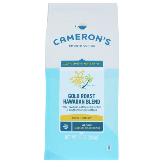 CAMERONS COFFEE: Gold Roast Hawaiian Blend Ground Medium Dark Roast Coffee 10 oz (Pack of 3) - Grocery > Beverages > Coffee Tea & Hot Cocoa