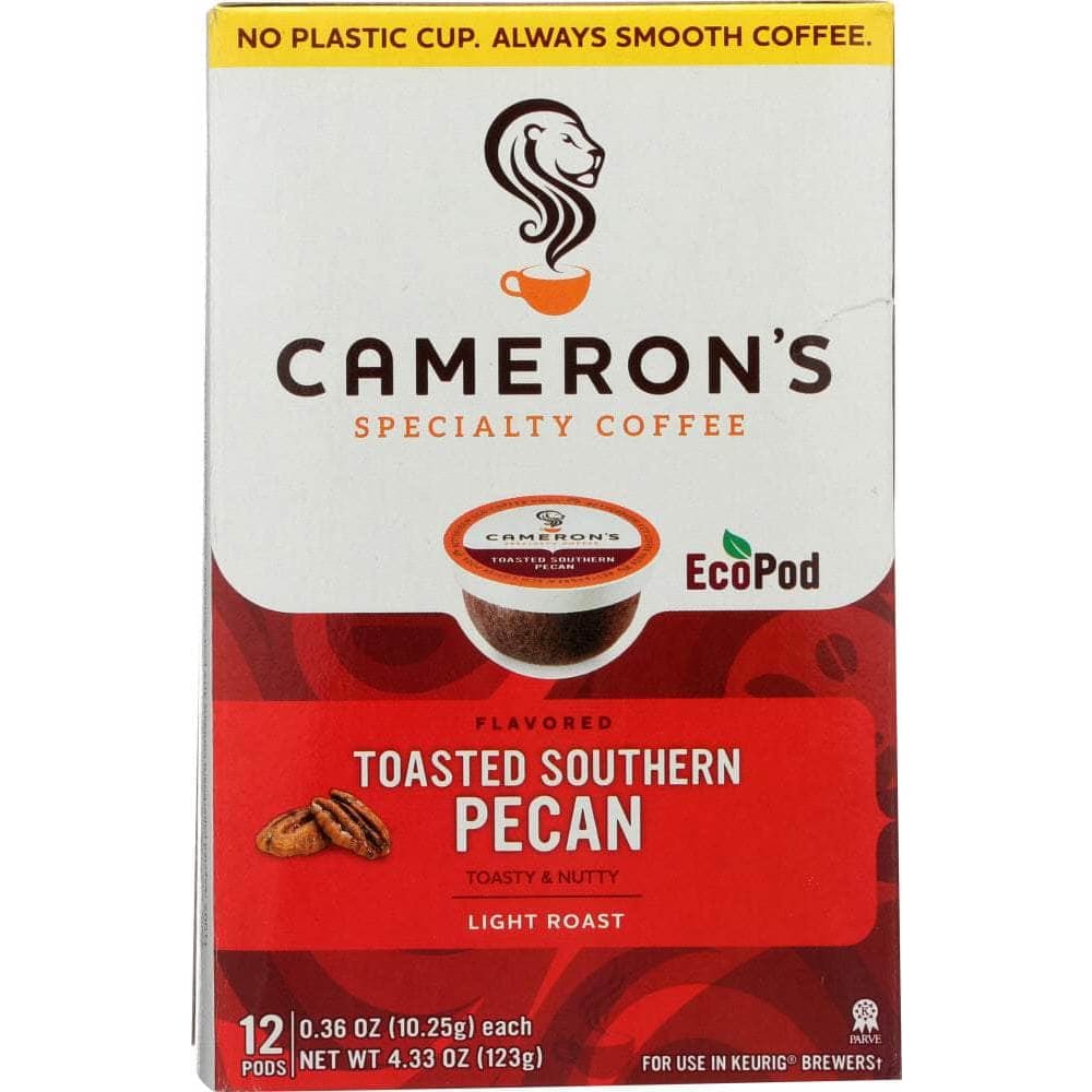 Camerons Coffee Camerons Coffee Toasted Pecan Coffee Pods Single Serve, 12 ea