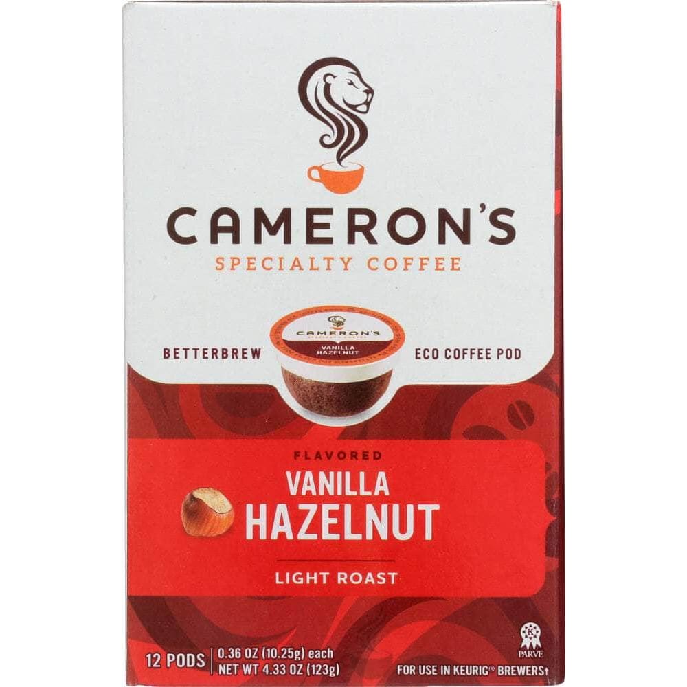 Camerons Coffee Camerons Coffee Vanilla Coffee Hazelnut SS, 4.33 oz