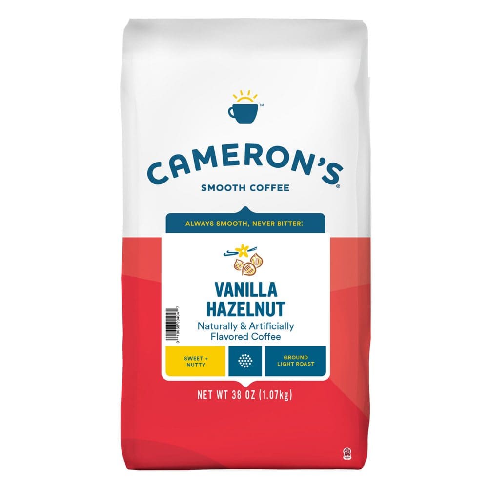 Cameron’s Specialty Ground Coffee Vanilla Hazelnut (38 oz.) (Pack of 2) - Ground Coffee - Cameron’s
