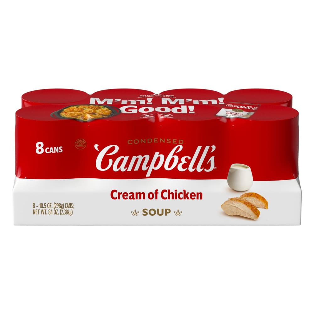Campbell’s Condensed Cream of Chicken Soup 8 pk./10.5 oz. - Home/Grocery Household & Pet/Canned & Packaged Food/Canned & Jarred Food/Chilis